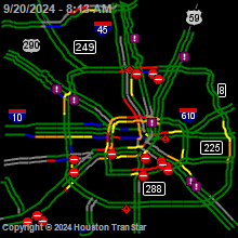 Houston TranStar Traffic Map